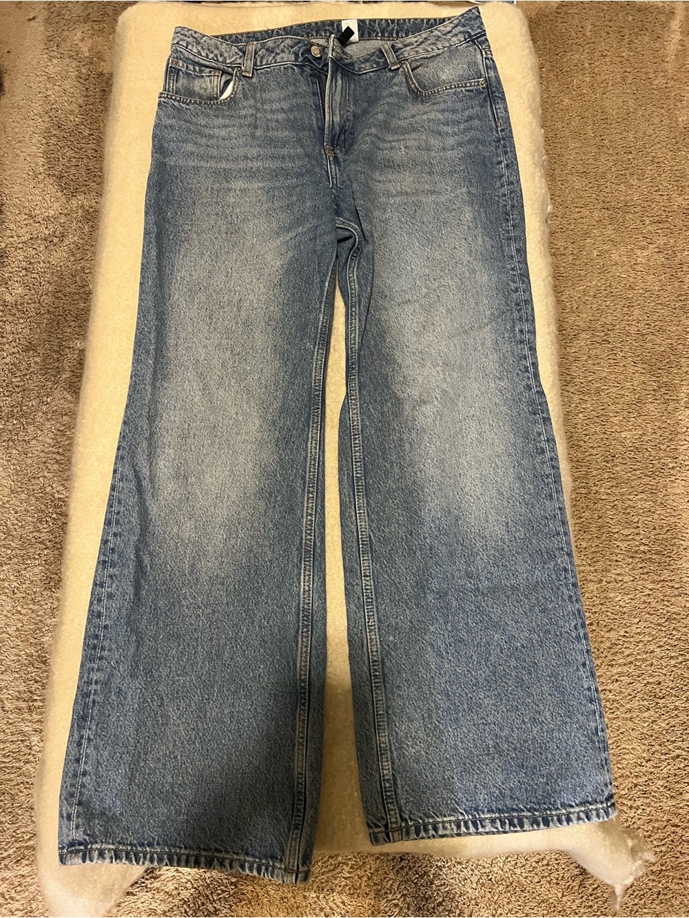 H&M Medium Blue Wide-Leg Jeans
